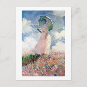 Carte Postale Femme avec un parasol, Claude Monet, 1886