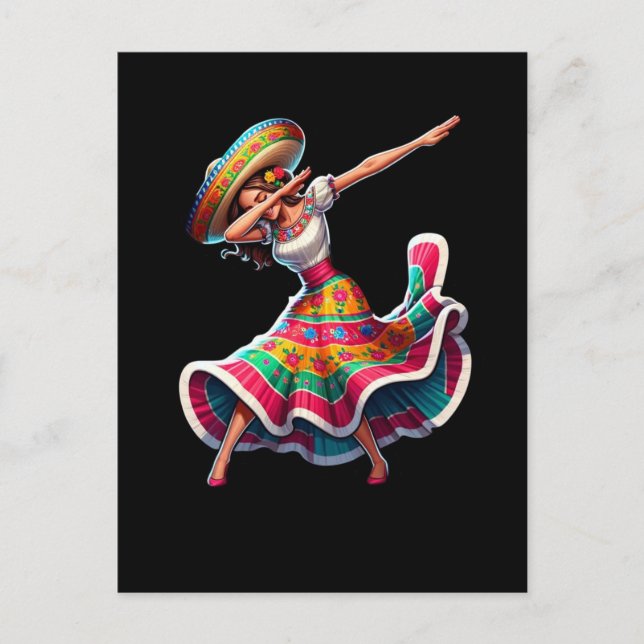 Carte Postale Femme Cinco de Mayo (Devant)