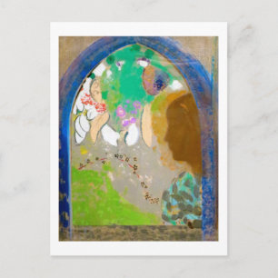 Carte Postale Femme dans la fenêtre, Redon