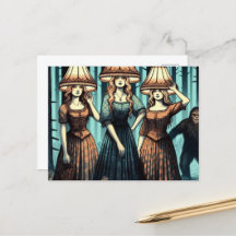 Femme dans la forêt avec Casquette à l'ombre et Bi