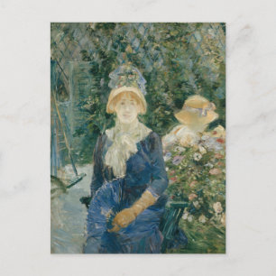 Carte Postale Femme dans un jardin   Berthe Morisot