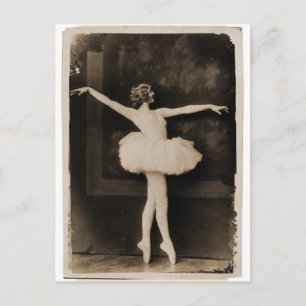 Carte Postale Femme danseuse de ballet vintage Retro