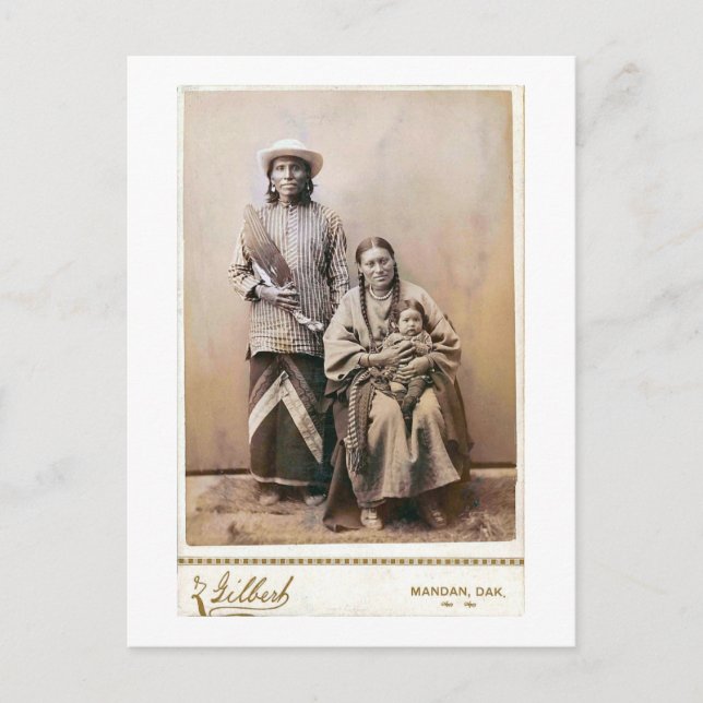 Carte Postale Femme de Grey Bear et papoose 1880 (Devant)