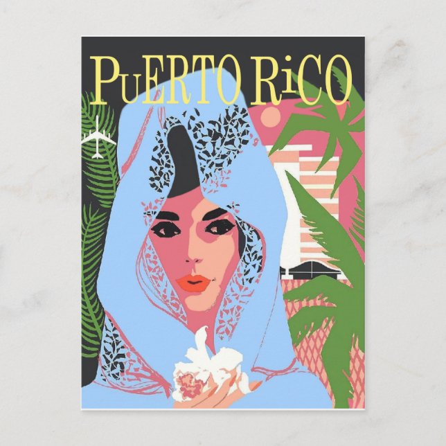Carte Postale Femme de Porto Rico (Devant)