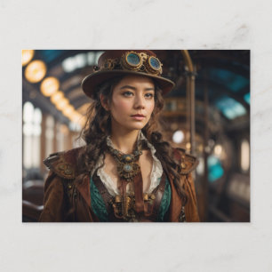 Carte Postale Femme de Steampunk