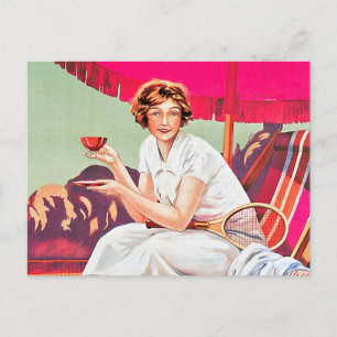 Carte Postale Femme de tennis de Phoscao Ad