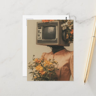 Carte Postale Femme Électronique 