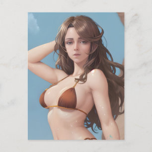 Carte Postale Femme en Bikini