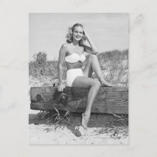 Carte Postale Femme en Bikini