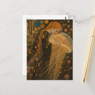 Carte Postale Femme et Méduse Faux Klimt
