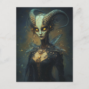 Carte Postale Femme extraterrestre