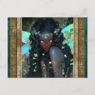 Carte Postale Femme fée belle Fantastique Art