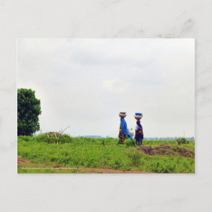 Carte Postale Femme Fulani à la campagne