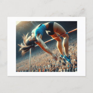Carte Postale Femme High Jumper,
