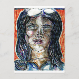 Carte Postale Femme internationale de mystère