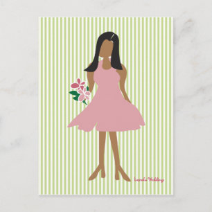 Carte Postale Femme Mariage ethnique