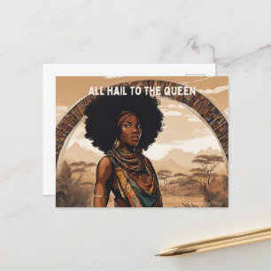 Carte Postale Femme noire