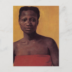 Carte Postale Femme noire assise