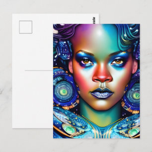 Carte Postale Femme Noire Magnifique