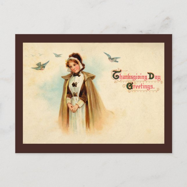 Carte postale Femme Pèlerin (Devant)
