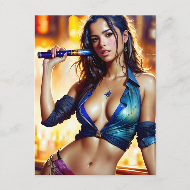 Carte Postale Femme sexy (Devant)