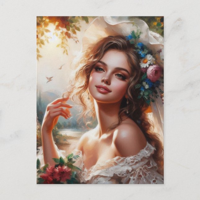 Carte Postale Femme Victorienne 4 (Devant)