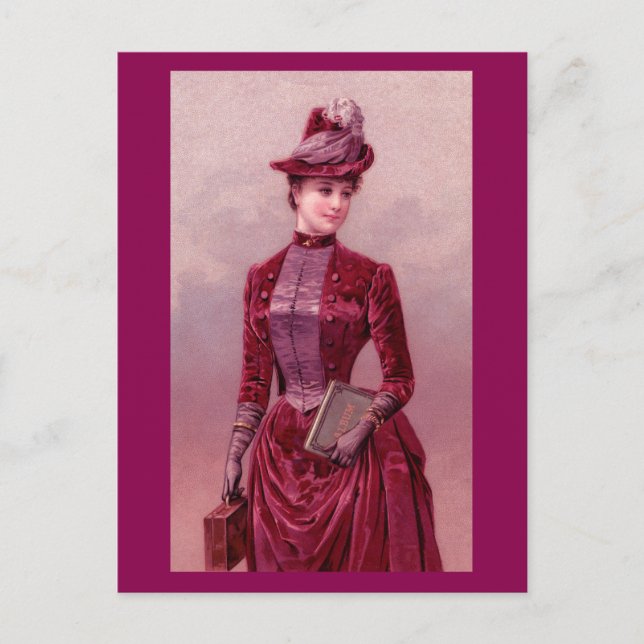 Carte Postale Femme Victorienne En Velvet (Devant)