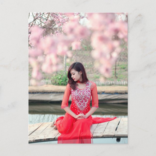 Carte Postale Femme vietnamienne (Devant)