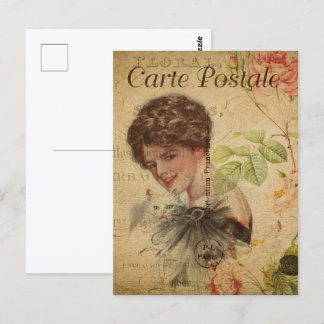 Carte Postale Femme Vintage