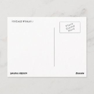 CARTE POSTALE FEMME VINTAGE 1