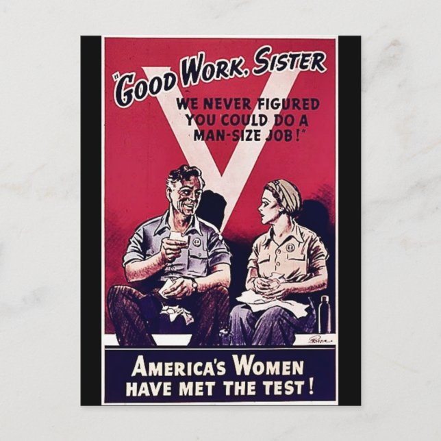 Carte Postale Femmes 2ème guerre mondiale (Devant)