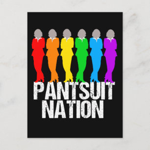 Carte Postale Femmes arc-en-ciel de la nation Pantsuit