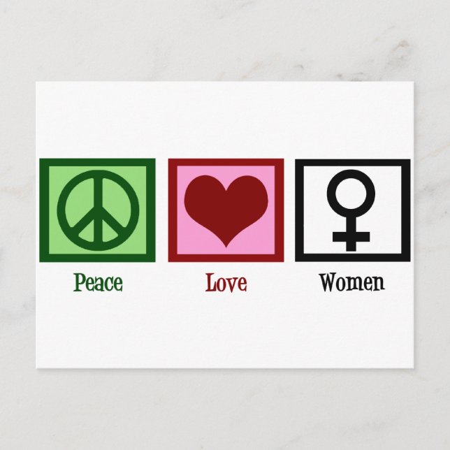 Carte Postale Femmes d'amour pour la paix (Devant)