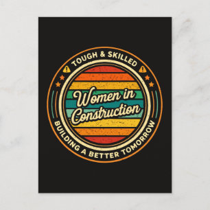 Carte Postale Femmes dans la construction dures et qualifiées