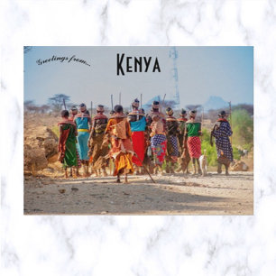Carte Postale Femmes de la tribu Samburu au Kenya