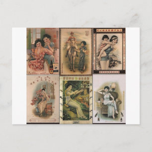 Carte Postale Femmes de l'affiche Old Shanghai