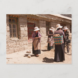 Carte postale femmes du Tibet