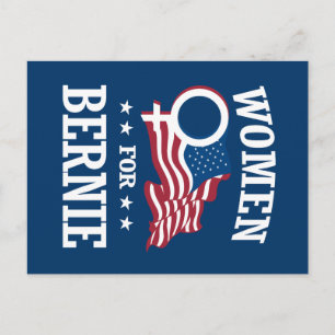 CARTE POSTALE FEMMES POUR BERNIE SANDERS