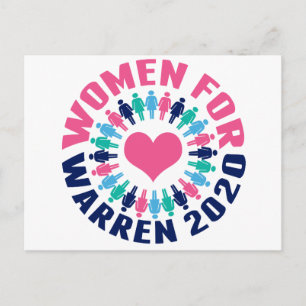 Carte Postale Femmes pour Warren 2020