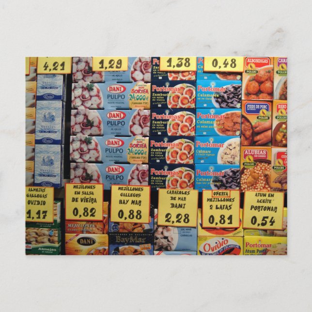 Carte Postale Fenêtre Boutique, Barcelone, Espagne (Devant)