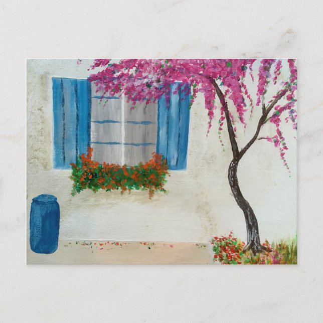 Carte Postale Fenêtre grecque (Devant)