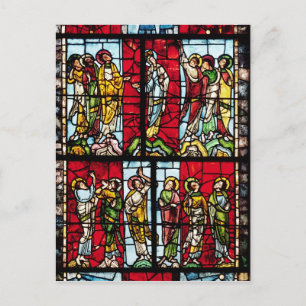 Carte Postale Fenêtre représentant l'Ascension, c.1145