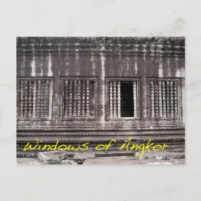 Carte Postale Fenêtres d'Angkor (Devant)