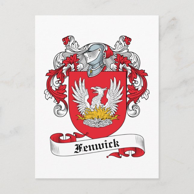 Carte Postale Fenwick Family Crest (Devant)