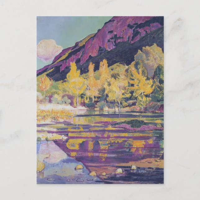 Carte Postale Ferdinand Hodler- At the foot of the Petit Saleve (Devant)