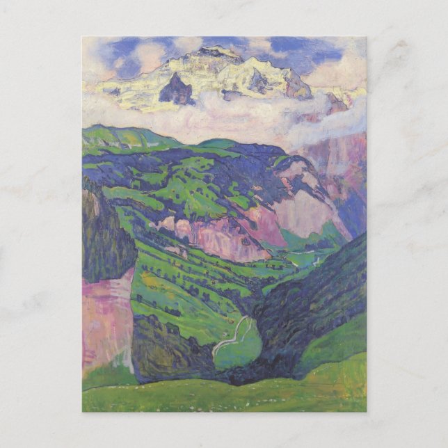 Carte Postale Ferdinand Hodler - La Dame de l'Isenfluh (Devant)