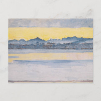 Carte Postale Ferdinand Hodler - Lac Léman avec Mont Blanc