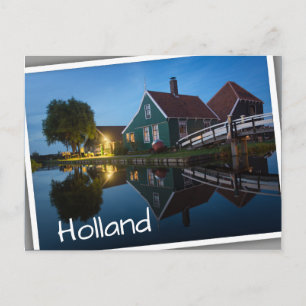 Carte Postale Ferme de fromage à twilight en Hollande