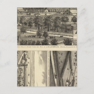 Carte Postale Ferme de Wahoo Valley, Nebraska