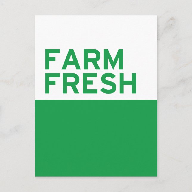 Carte Postale Ferme fraîche (Devant)